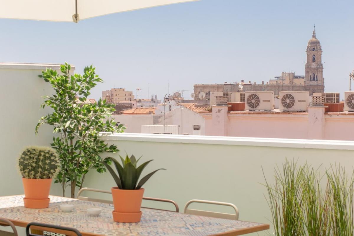 C56 - Studio With Amazing Terrace In The Centre Малага Екстериор снимка